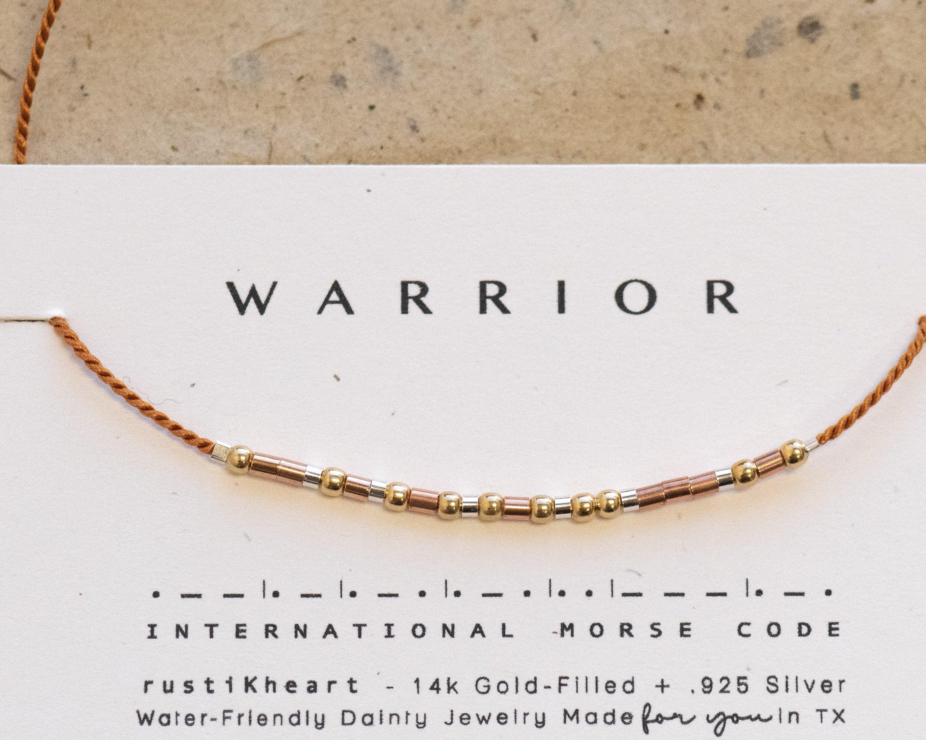 3 Metals, Thin Short Morse and Dainty Jewelry by Olivia Cactus
