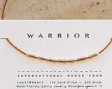 Warrior Morse Code Bracelet, Mixed Metals