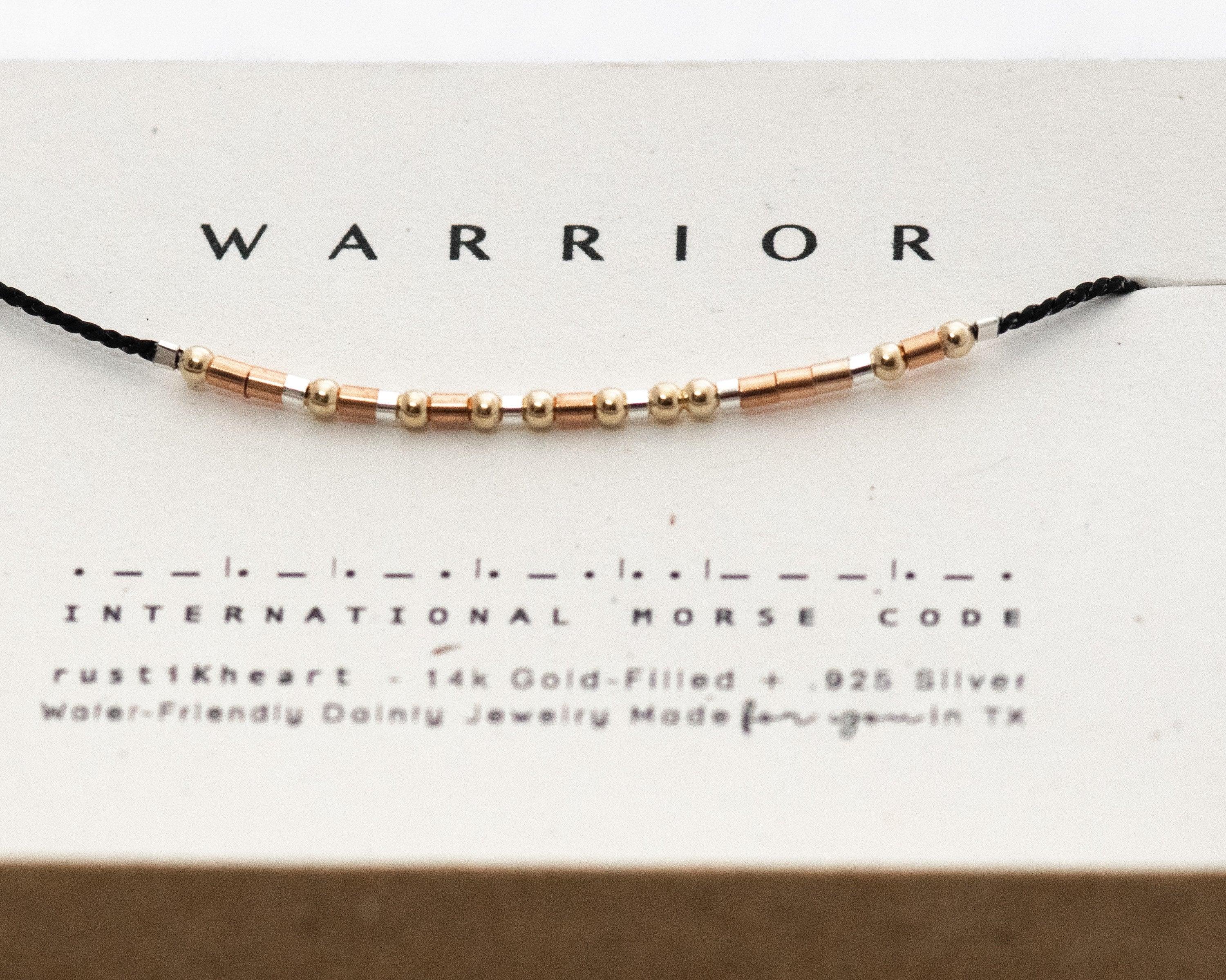 3 Metals, Thin Short Morse and Dainty Jewelry by Olivia Cactus