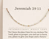 Jeremiah 29 11 Bible Verse Bracelet - Maya Morse and Dainty Jewelry by Olivia Cactus