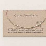 Sweet Friendship Morse Code Bracelet