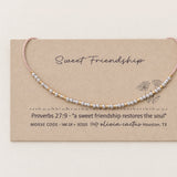 Sweet Friendship Morse Code Bracelet