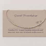 Sweet Friendship Morse Code Bracelet