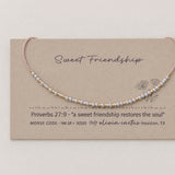 Sweet Friendship Morse Code Bracelet