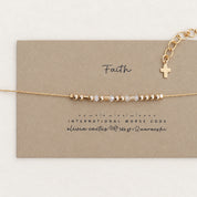 Anxiety Reminder Morse Code Bracelet, Swarovski Crystals