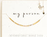 My Person Necklace Silver - Flora Morse and Dainty Jewelry by Olivia Cactus