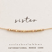 Custom Morse Code Bracelet, 14k Gold Filled