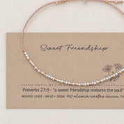 Sweet Friendship Morse Code Bracelet