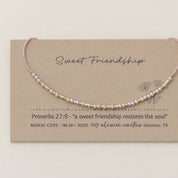 Sweet Friendship Morse Code Bracelet