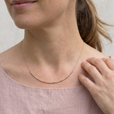 Custom Morse Code Necklace, Gold