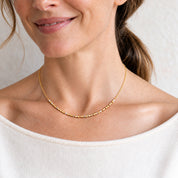 Custom Morse Code Necklace, Gold