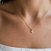 Dainty 14k Gold Filled Cross Necklace