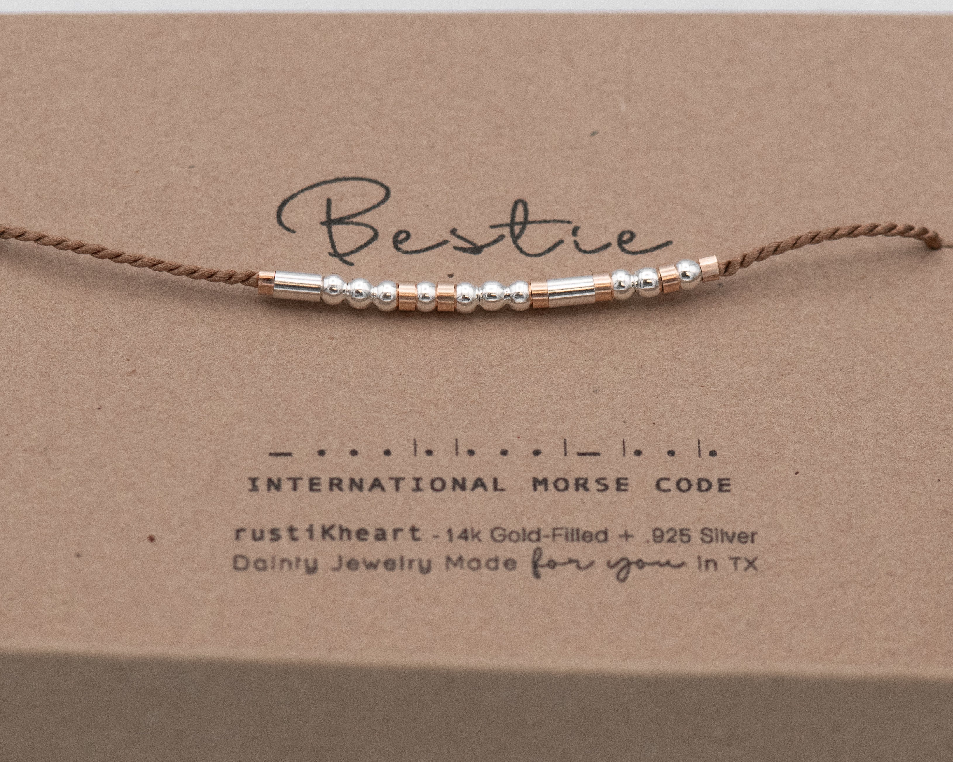 Bestie Bracelet - Ava Morse and Dainty Jewelry by Olivia Cactus