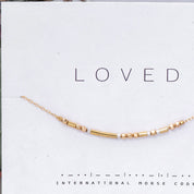 Custom Morse Code Necklace, Gold