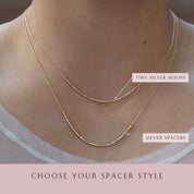Custom Morse Code Necklace, Gold