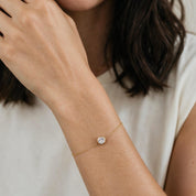 14k Gold Filled Diamond CZ Bracelet