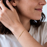 Custom Morse Code Bracelet, 14k Gold Filled