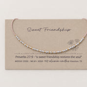 Sweet Friendship Morse Code Bracelet
