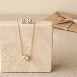 Solitaire Necklace and Earring Gift Set