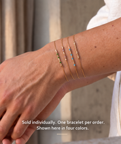 Custom Morse Code Bracelet, Colorful Beads