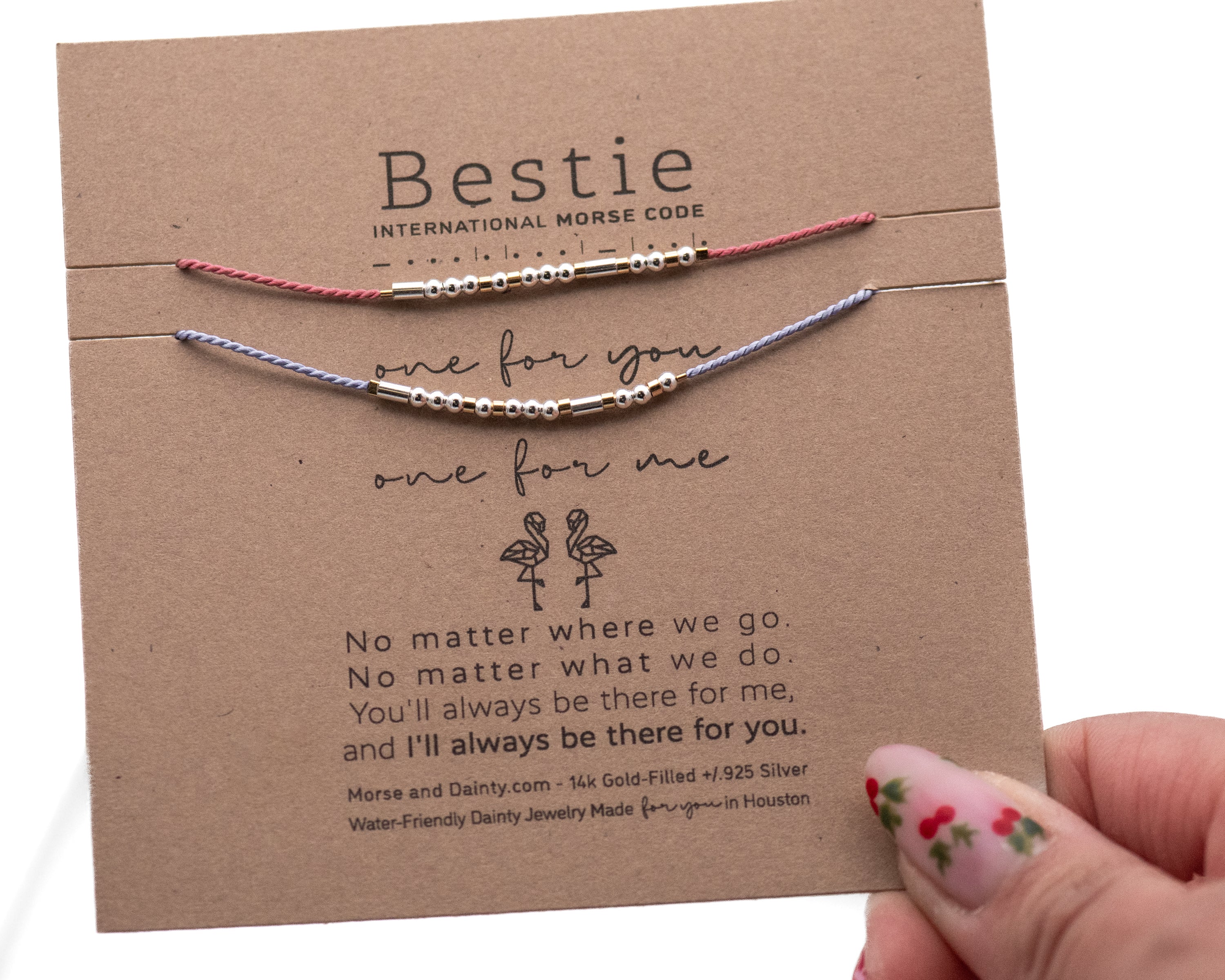 Bestie Bracelet Set - Maya Morse and Dainty Jewelry by Olivia Cactus