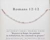 Romans 12 12 Bible Verse Bracelet - Maya Morse and Dainty Jewelry by Olivia Cactus