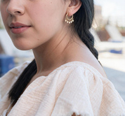 Tiny Heart Hoop Earrings