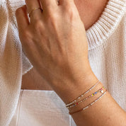 Anti Anxiety Reminder Bible Morse Code Bracelet - Dainty 14K Gold & Silver Jewelry by Olivia Cactus