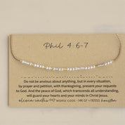 Anti Anxiety Reminder Bible Morse Code Bracelet - Dainty 14K Gold & Silver Jewelry by Olivia Cactus