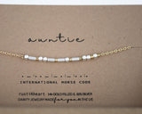 Auntie Morse Code Bracelet