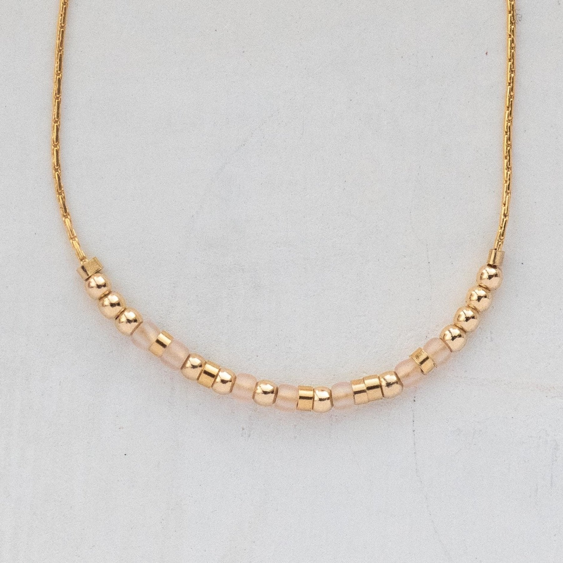 Auntie Morse Code Bracelet - Dainty 14K Gold & Silver Jewelry by Olivia Cactus