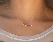 Auntie Morse Code Necklace - Dainty 14K Gold & Silver Jewelry by Olivia Cactus