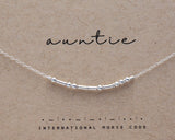 Auntie Morse Code Necklace