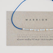 Be Strong - Sterling on Silk Morse Code Bracelet - Dainty 14K Gold & Silver Jewelry by Olivia Cactus