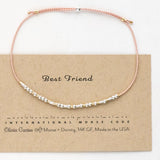 Best Friend Morse Code Bracelet