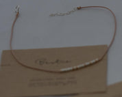 Bestie Morse Code Anklet - Dainty 14K Gold & Silver Jewelry by Olivia Cactus