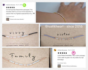 Bestie Morse Code Anklet - Dainty 14K Gold & Silver Jewelry by Olivia Cactus
