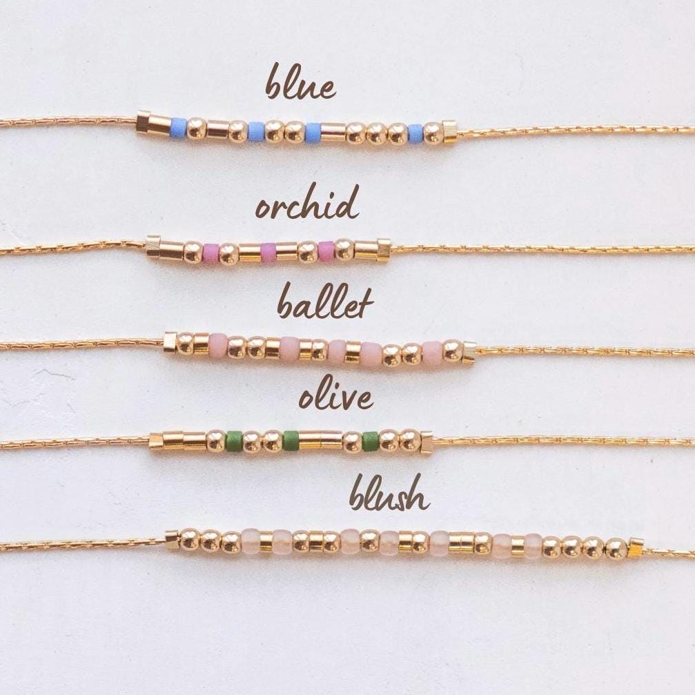 Bestie Bracelet - Rose Gold - Dainty 14K Gold & Silver Jewelry by Olivia Cactus