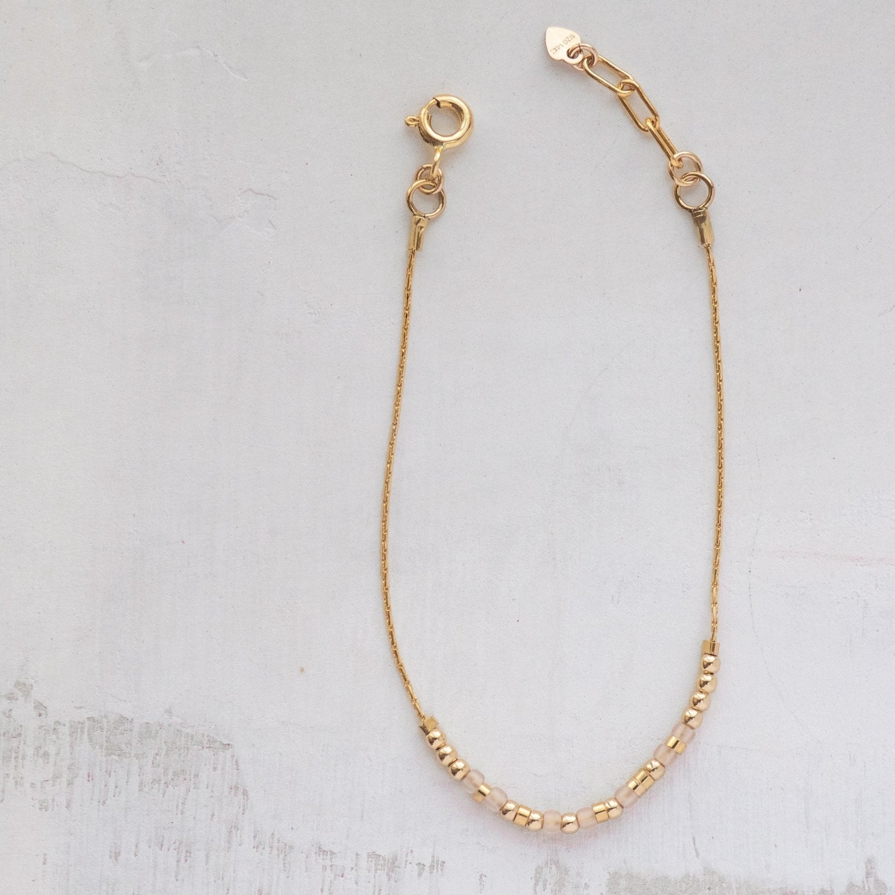 Bestie Bracelet - Rose Gold - Dainty 14K Gold & Silver Jewelry by Olivia Cactus