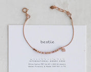 Bestie Bracelet - Rose Gold - Dainty 14K Gold & Silver Jewelry by Olivia Cactus