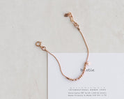 Bestie Bracelet - Rose Gold - Dainty 14K Gold & Silver Jewelry by Olivia Cactus