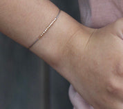 Bestie Morse Code Bracelet - Dainty 14K Gold & Silver Jewelry by Olivia Cactus