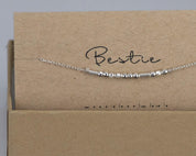 Bestie Morse Code Bracelet - Dainty 14K Gold & Silver Jewelry by Olivia Cactus