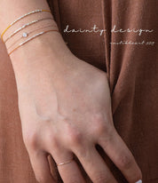 Bestie Morse Code Bracelet - Dainty 14K Gold & Silver Jewelry by Olivia Cactus