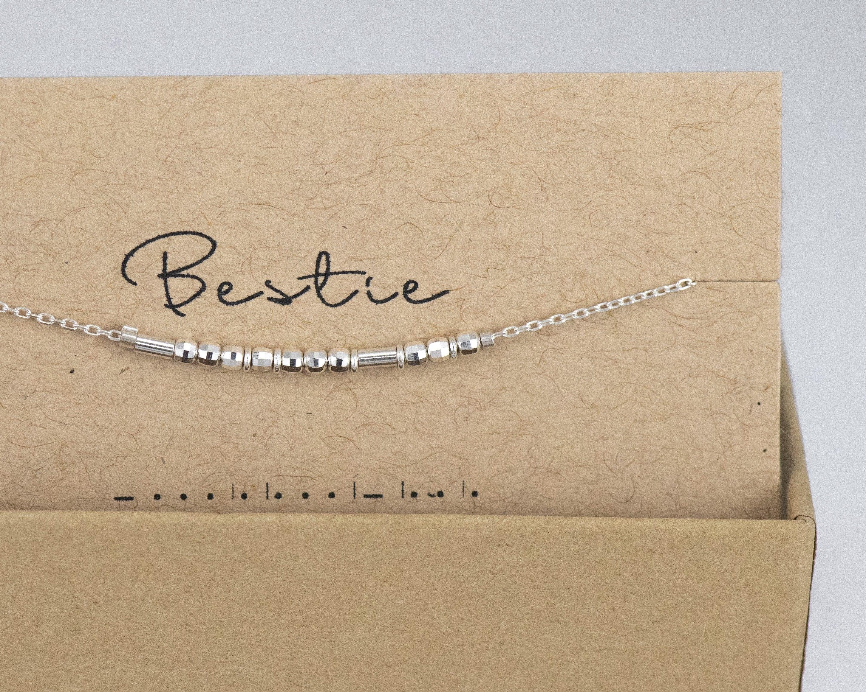 Bestie Bracelet Silver - Lexi Morse and Dainty Jewelry by Olivia Cactus