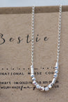 Bestie Morse Code Necklace Morse and Dainty Jewelry by Olivia Cactus