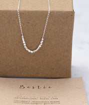 Bestie Morse Code Necklace - Dainty 14K Gold & Silver Jewelry by Olivia Cactus