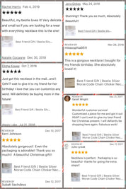 Bestie Morse Code Necklace - Dainty 14K Gold & Silver Jewelry by Olivia Cactus