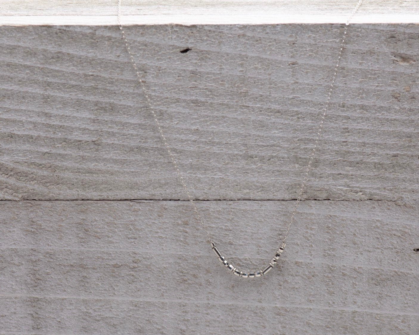 Bestie Morse Code Necklace - Dainty 14K Gold & Silver Jewelry by Olivia Cactus