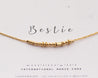 Bestie Necklace Gold - Gwen Morse and Dainty Jewelry by Olivia Cactus